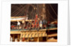 'Endeavour', detail, foremast starboard shrouds and anchors by Robert A. Lightley