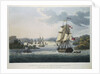 The Harbour of Port Cornwallis, Island of Great Andaman with the Fleet getting under Weigh for Rangoon by J. Moore
