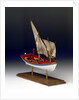 Full hull model, 6-oared ship's launch, starboard by Robert A. Lightley