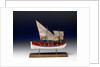 Full hull model, 6-oared ship's launch, starboard broadside by Robert A. Lightley