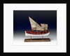 Full hull model, 6-oared ship's launch, starboard broadside by Robert A. Lightley