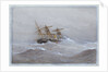 HMS 'Calliope' in heavy seas by William Frederick Mitchell