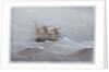 HMS 'Calliope' in heavy seas by William Frederick Mitchell