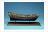 Navy Board skeleton model, starboard broadside by unknown