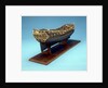 Navy Board skeleton model, starboard stern quarter by unknown