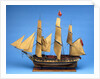Ship of 38 guns, port broadside by unknown