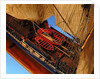 Ship of 38 guns, deck detail with ship's boats by unknown