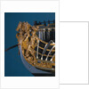 Full hull model of First Rate 100-gun warship 'Royal George' (1756) by Thomas Burroughs