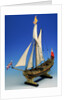 Skeleton model, royal yacht, port by unknown