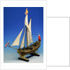 Skeleton model, royal yacht, port by unknown