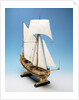 Skeleton model,  royal yacht, starboard by unknown