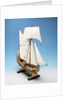 Skeleton model,  royal yacht, starboard by unknown