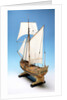 Skeleton model, royal yacht, port stern quarter by unknown