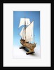 Skeleton model, royal yacht, port stern quarter by unknown