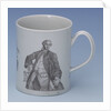 Worcester mug of Admiral Edward Boscawen by John Wall