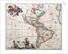 Sheet from Bleau's 'Atlas of the Americas' by John Blaeu