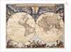 World map from the Blaeu Atlas, 17th century by John Blaeu