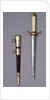 8" straight blade dirk between 1770 and 1790 by Unknown
