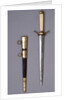 8" straight blade dirk between 1770 and 1790 by Unknown