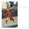 Pirate captain on deck by Howard Pyle
