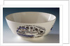 Queen's ware 'Boat Race Day' bowl designed by Eric Ravilious for Josiah Wedgwood & Sons by Eric Ravilious