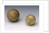 Terrestrial and celestial spheres by Johann Bernard Bauer