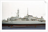 HMS 'Alacrity', port broadside superstructure detail by John R. Haynes