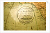 Cartouche in North Pacific Ocean by William Johnston