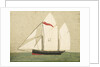 Woolwork picture of Lowestoft trawler 'Forget-me-not' by Henry Robert Fisher