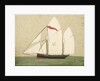 Woolwork picture of Lowestoft trawler 'Forget-me-not' by Henry Robert Fisher