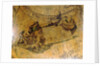 Cartouche on Strait of Anian, northern hemisphere by Vincenzo Coronelli