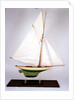 Sailing pond yacht by unknown