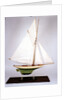 Sailing pond yacht by unknown