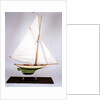 Sailing pond yacht by unknown