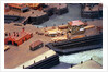 Topographic model, Royal Dockyards at Sheerness, detail showing log transportation by George Stockwell