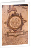 Cartouche below Piscis Notius by Jacob Floris van Langren