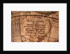 Cartouche below Cetus by Matthaeus Seutter
