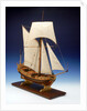 Skeleton model, royal yacht, starboard by unknown