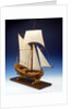 Skeleton model, royal yacht, starboard by unknown