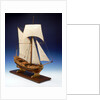 Skeleton model, royal yacht, starboard by unknown