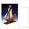 Skeleton model, royal yacht, port by unknown