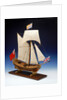 Skeleton model, royal yacht, starboard by unknown