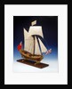 Skeleton model, royal yacht, starboard by unknown