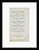'A Treatise on the Scurvy' frontispiece by unknown