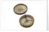 Compass dial, with lid by unknown