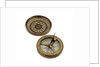 Compass dial, with lid by unknown