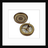 Compass dial, with lid by unknown
