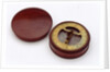 Compass dial, with lid by unknown