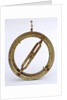 Universal equinoctial ring dial by Johann Matthias Willebrand