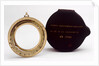 Universal equinoctial ring dial, with case by Lordelle
